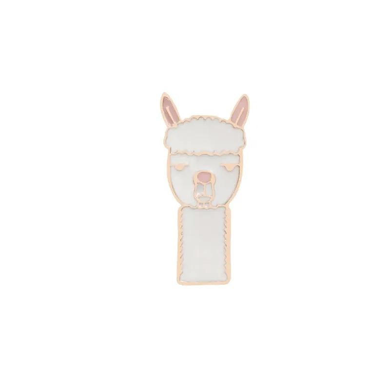 Kawaii Animal Brooches 🦙✨ Cute Enamel Pins - Cartoon Camel & Alpaca Fashion Jewelry for Kids & Women 🎀💖
