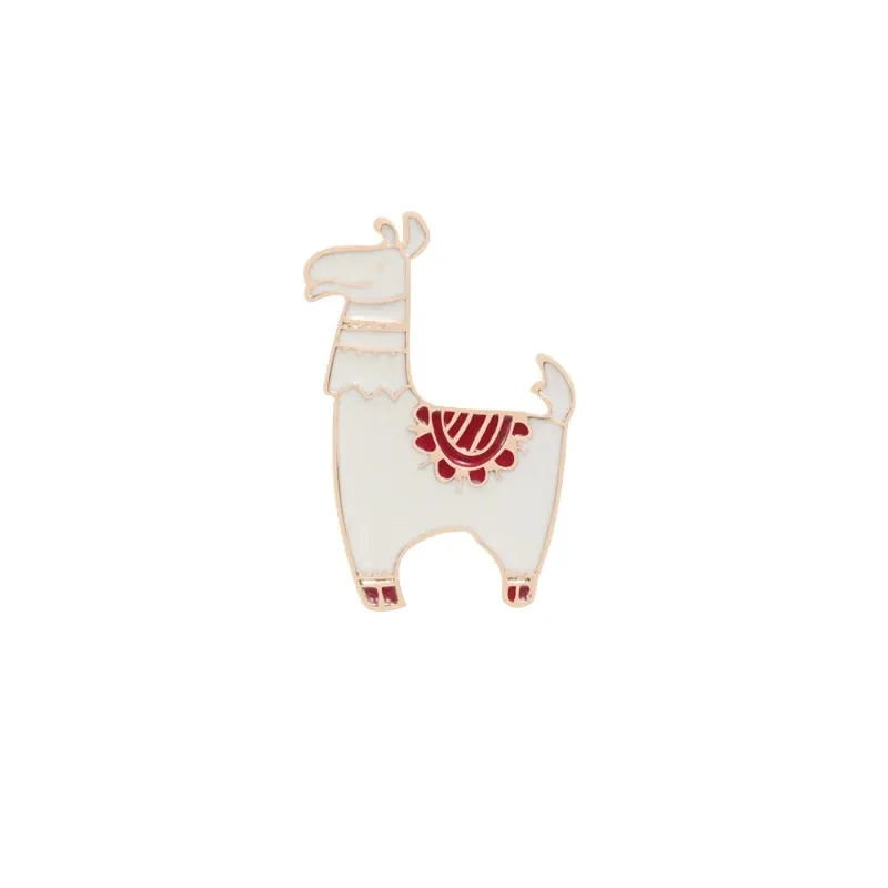 Kawaii Animal Brooches 🦙✨ Cute Enamel Pins - Cartoon Camel & Alpaca Fashion Jewelry for Kids & Women 🎀💖