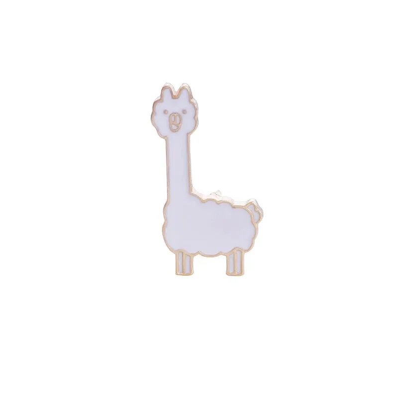 Kawaii Animal Brooches 🦙✨ Cute Enamel Pins - Cartoon Camel & Alpaca Fashion Jewelry for Kids & Women 🎀💖