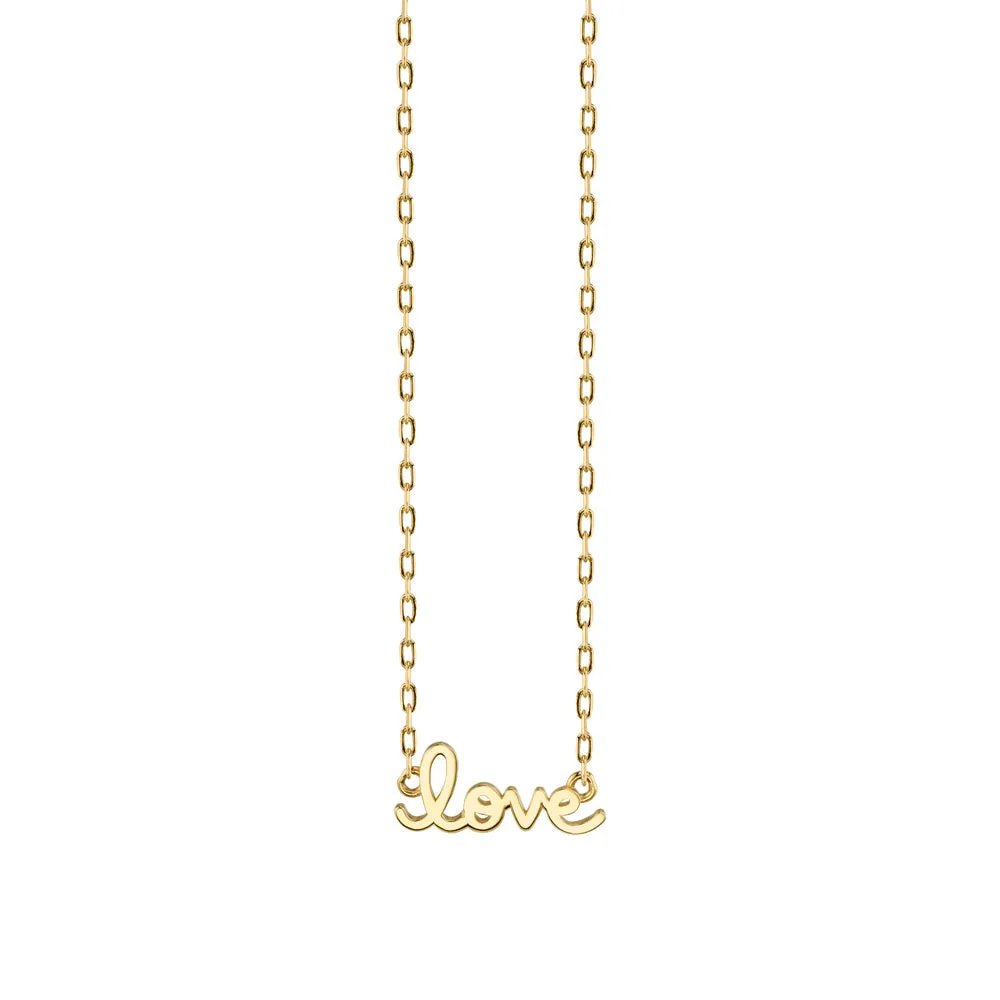 Kids Collection Pure Gold Tiny Love Necklace
