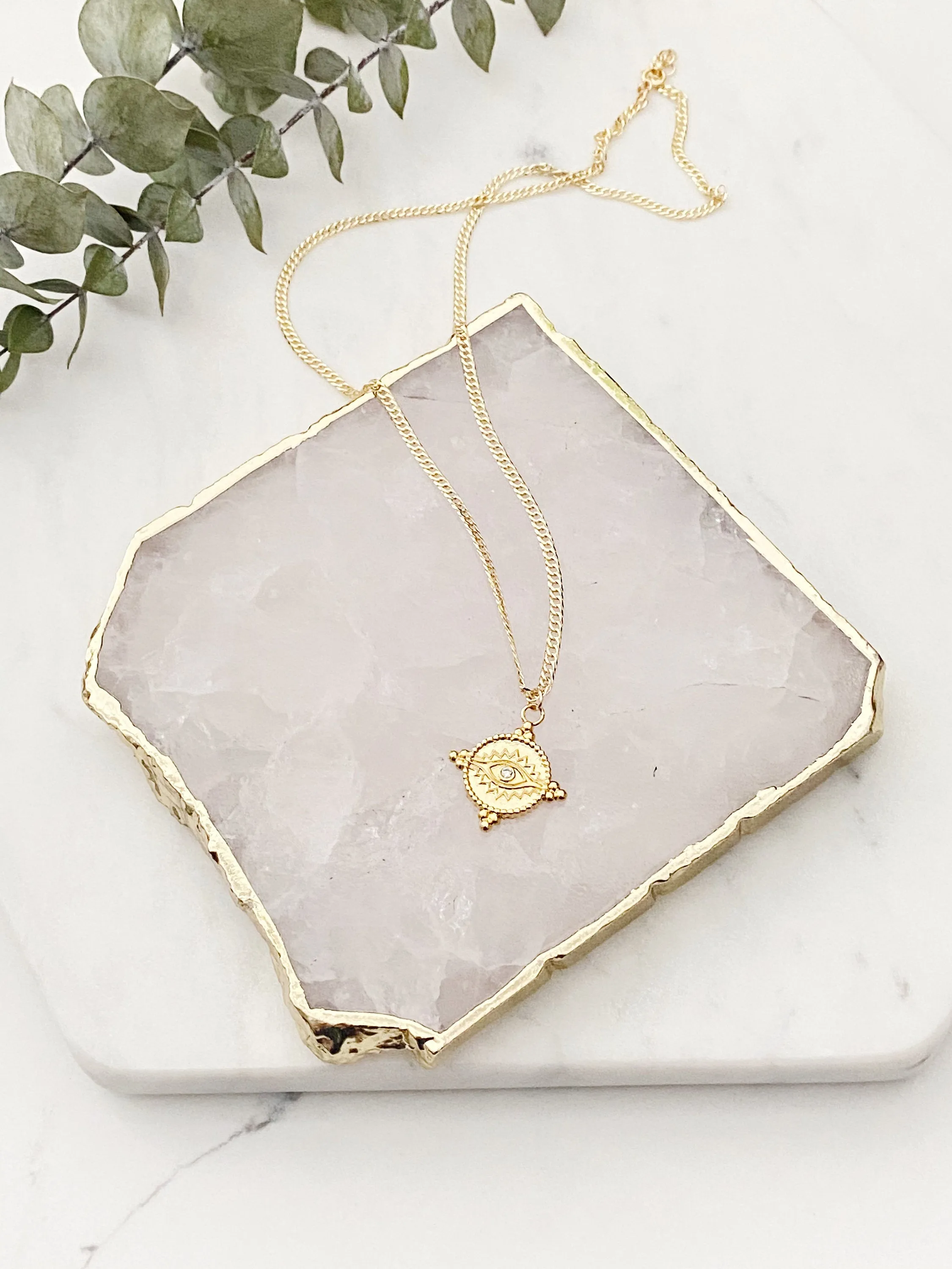 Kiki Mystical Eye Medallion Necklace