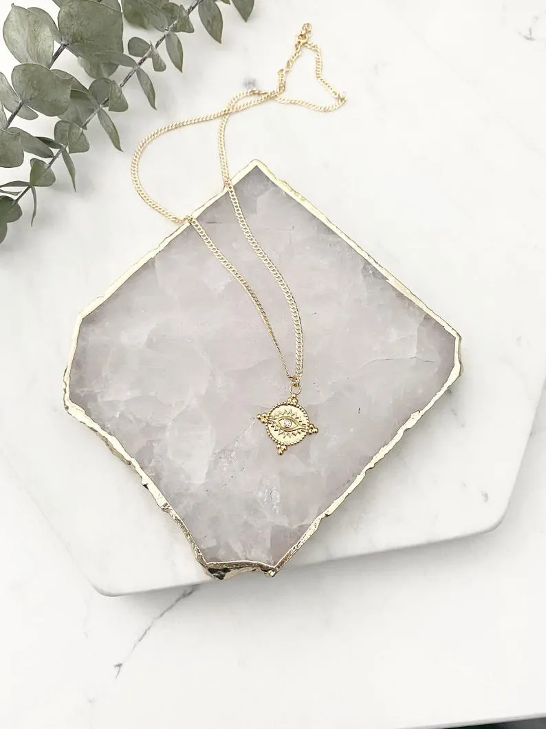 Kiki Mystical Eye Medallion Necklace