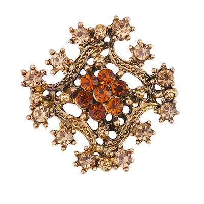 Korean Style Rhinestone Brooch for Scarf and Cardigans