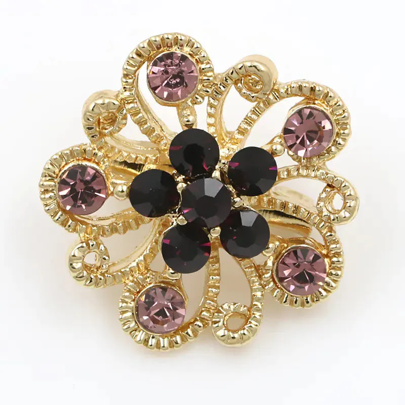Korean Style Rhinestone Brooch for Scarf and Cardigans