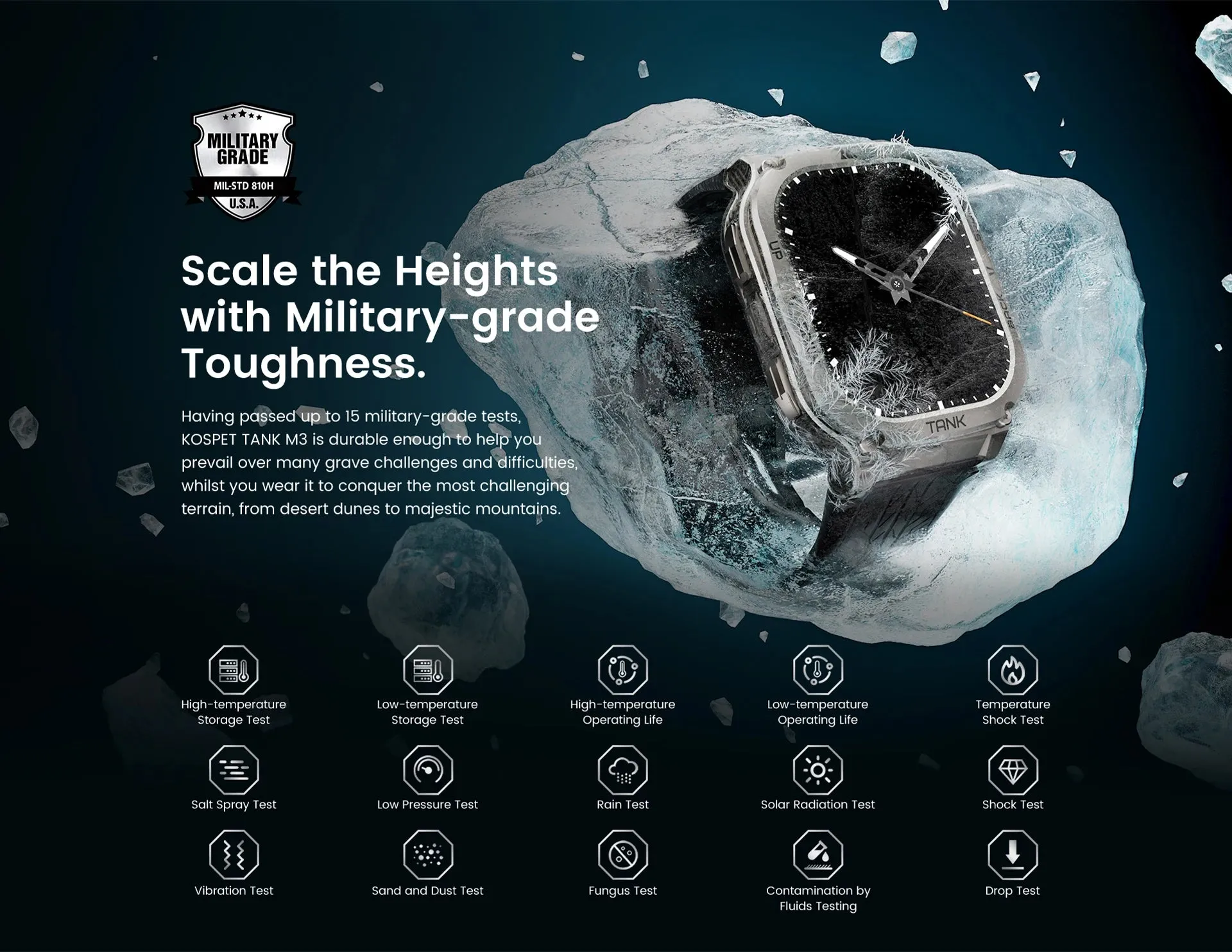 KOSPET Tank M3 1.96" AMOLED Smart Watch
