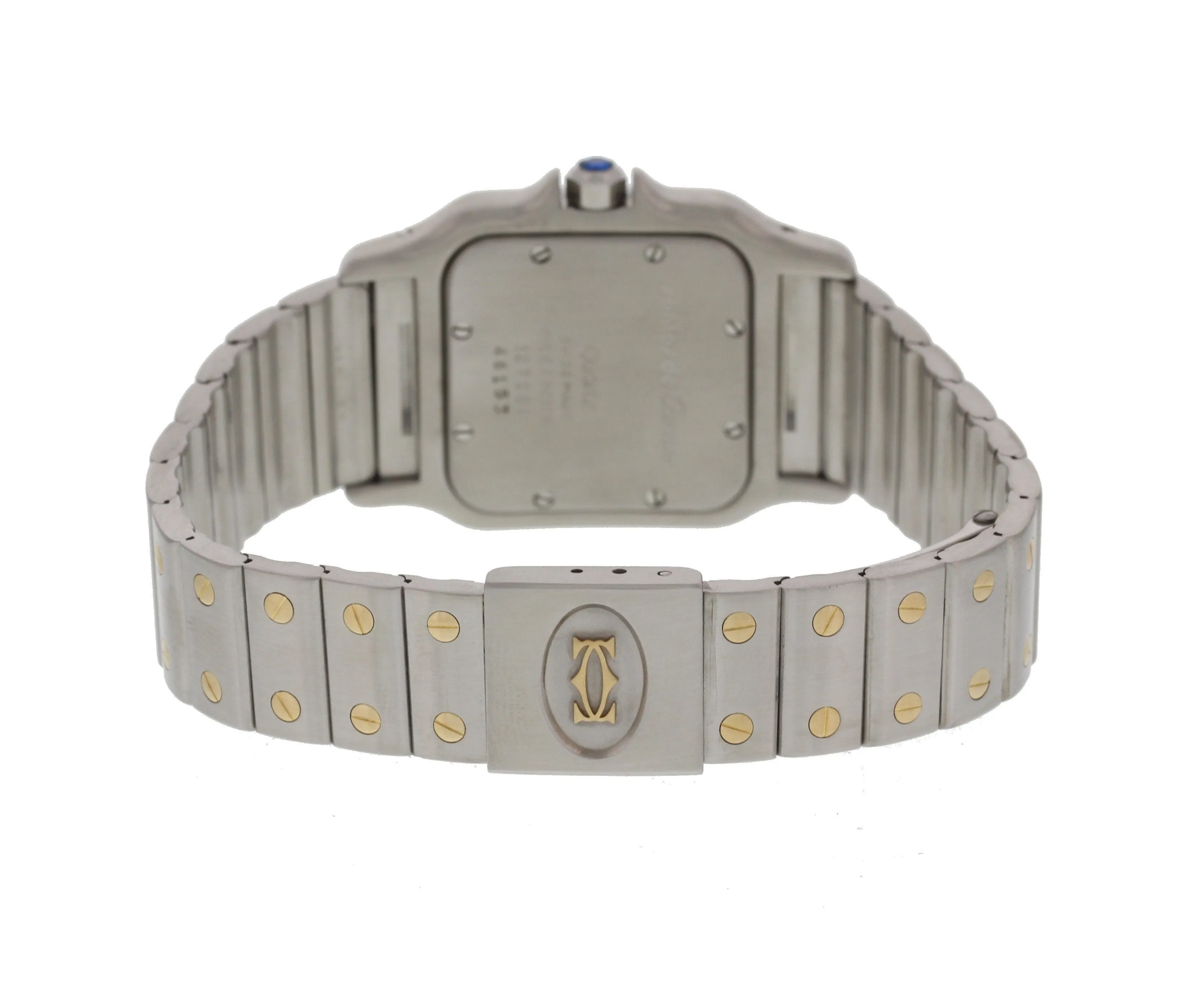 Large Cartier Santos Galbee 18K YG & SS 187901