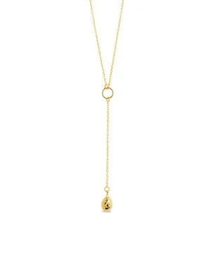 Lee Molten Metal Lariat Necklace