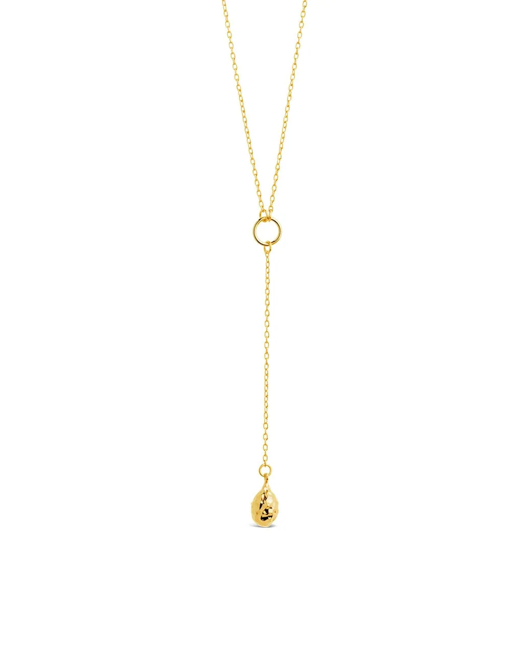 Lee Molten Metal Lariat Necklace