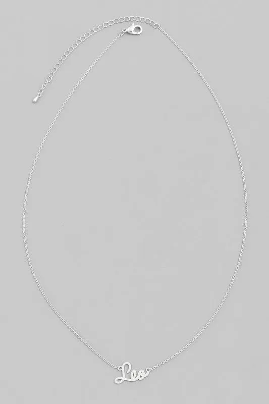 Leo Zodiac Necklace