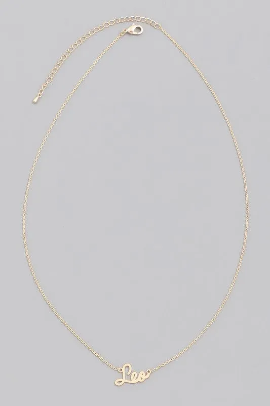Leo Zodiac Necklace
