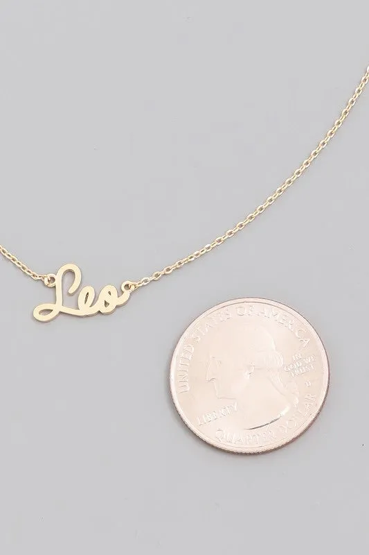 Leo Zodiac Necklace