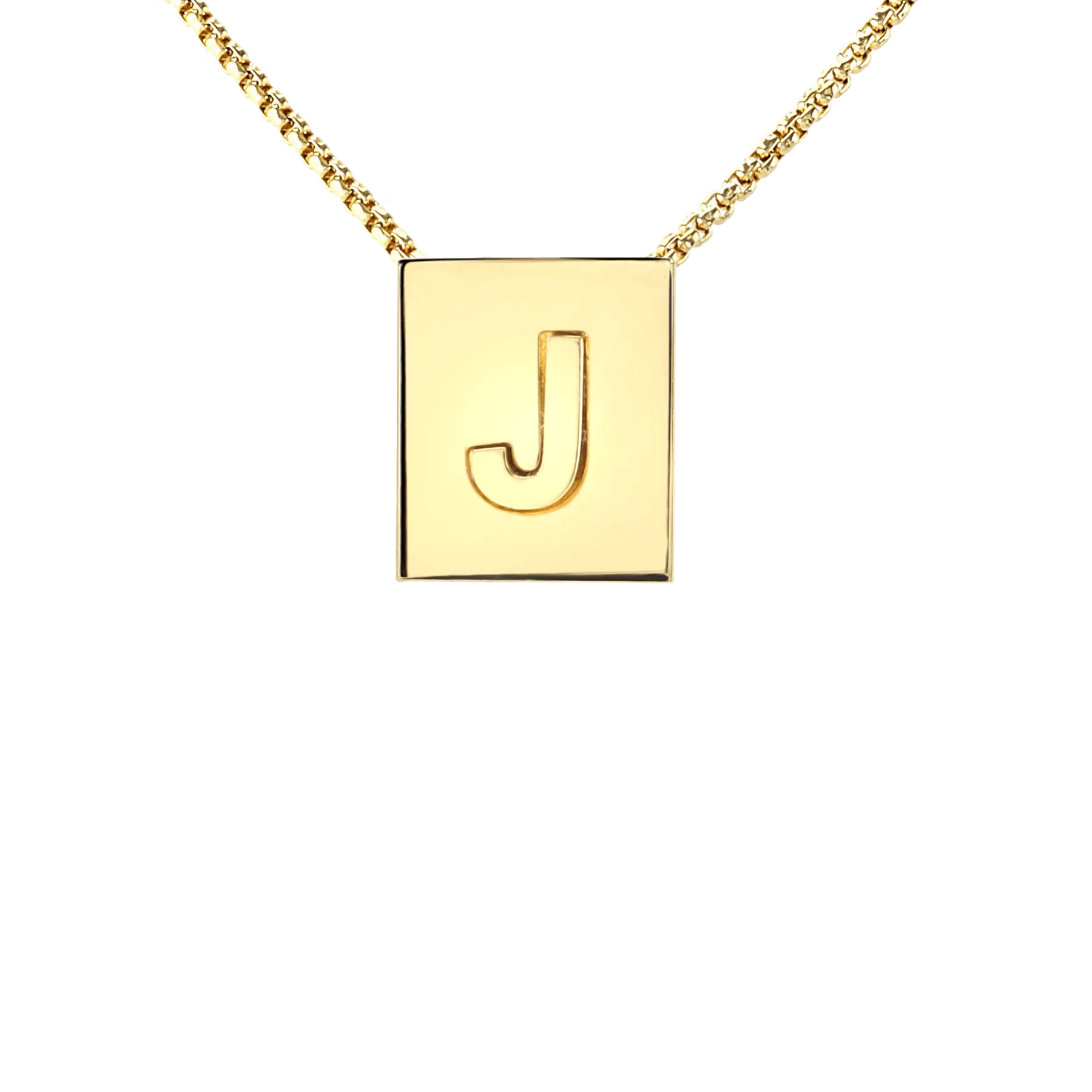 LETTER SQUARE NECKLACE
