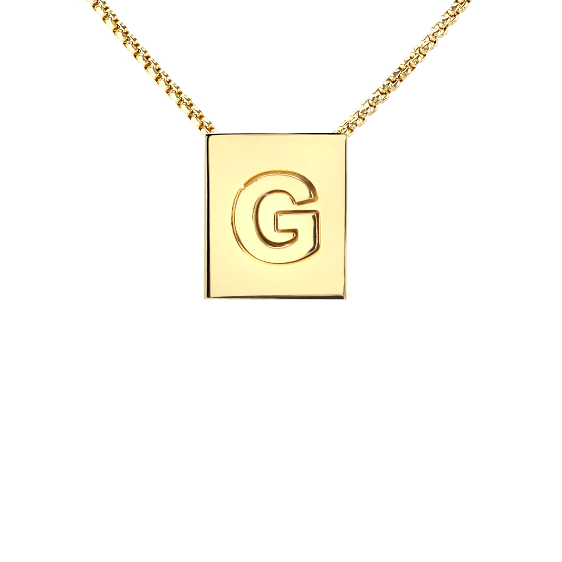 LETTER SQUARE NECKLACE