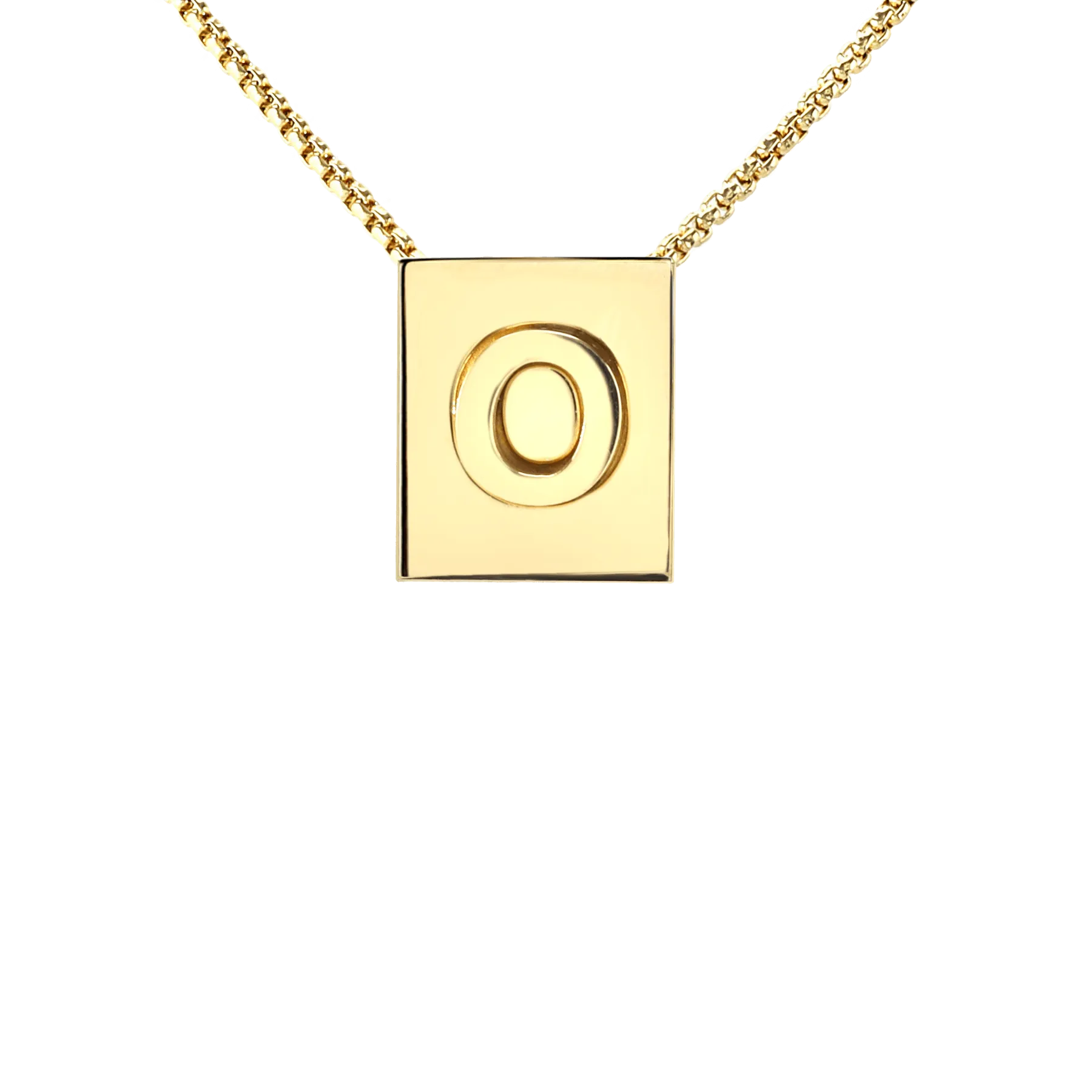 LETTER SQUARE NECKLACE