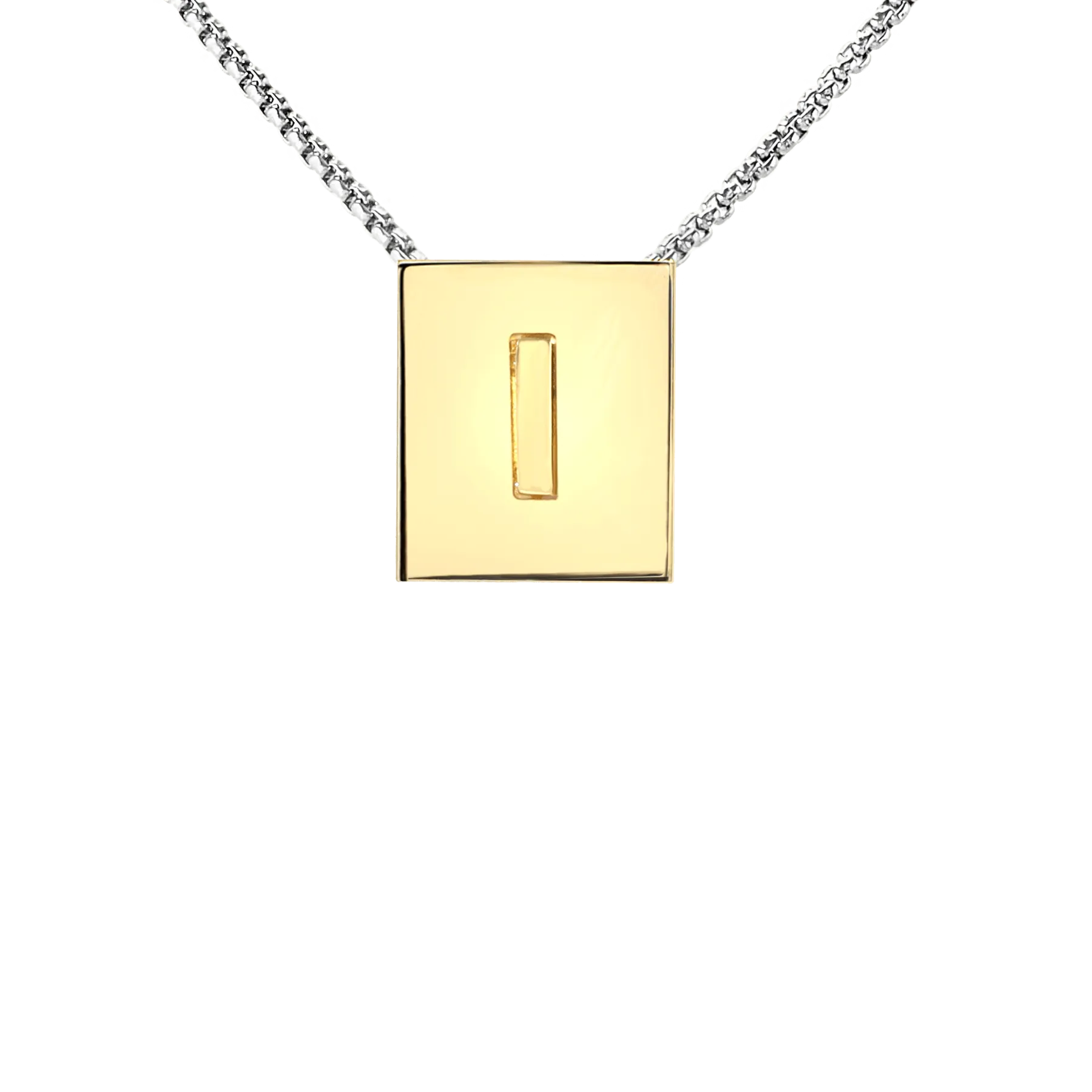 LETTER SQUARE NECKLACE
