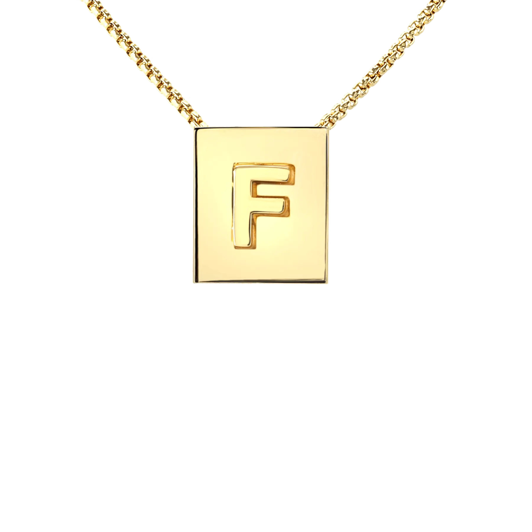 LETTER SQUARE NECKLACE