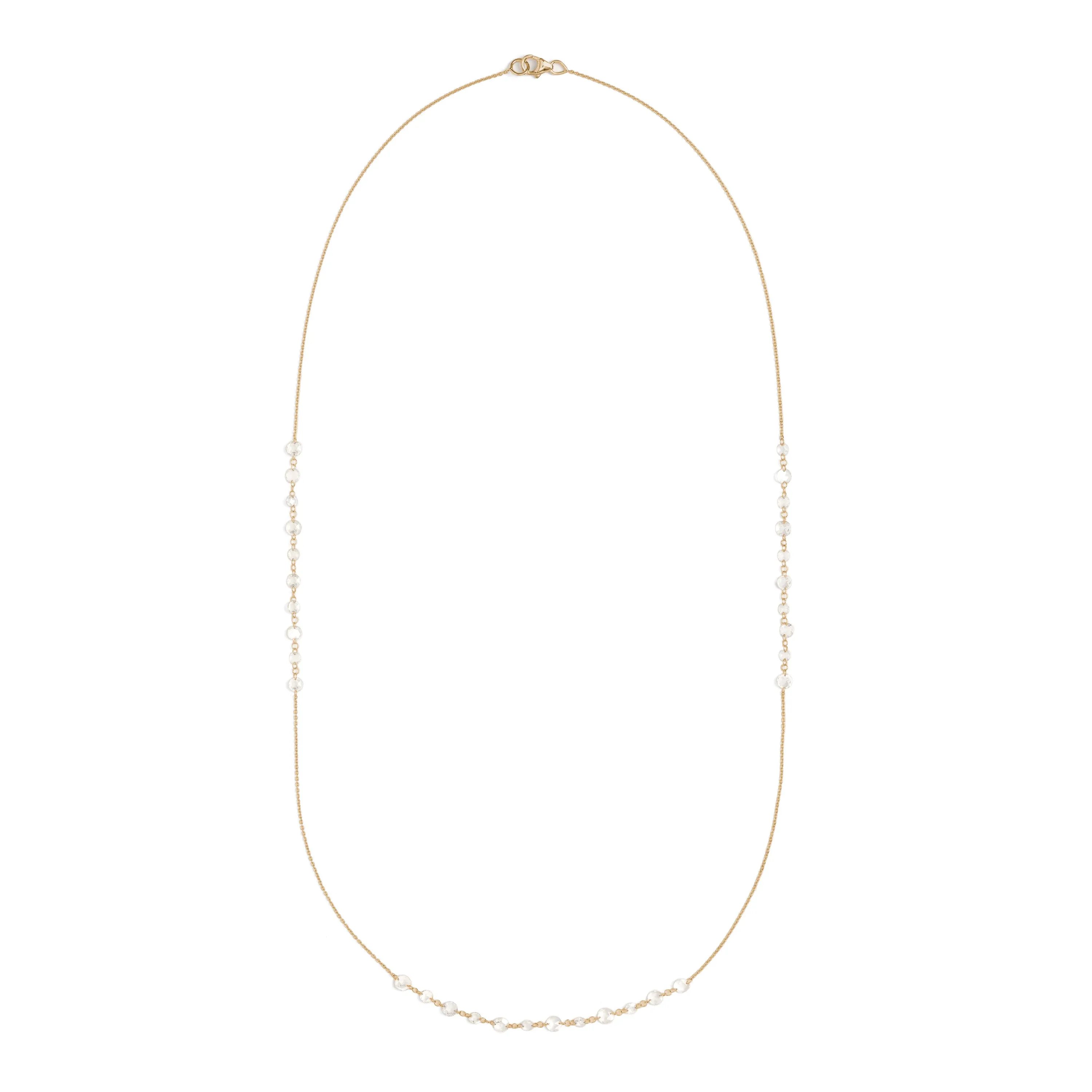 Lila Floating Rose Cut Necklace - Long Version