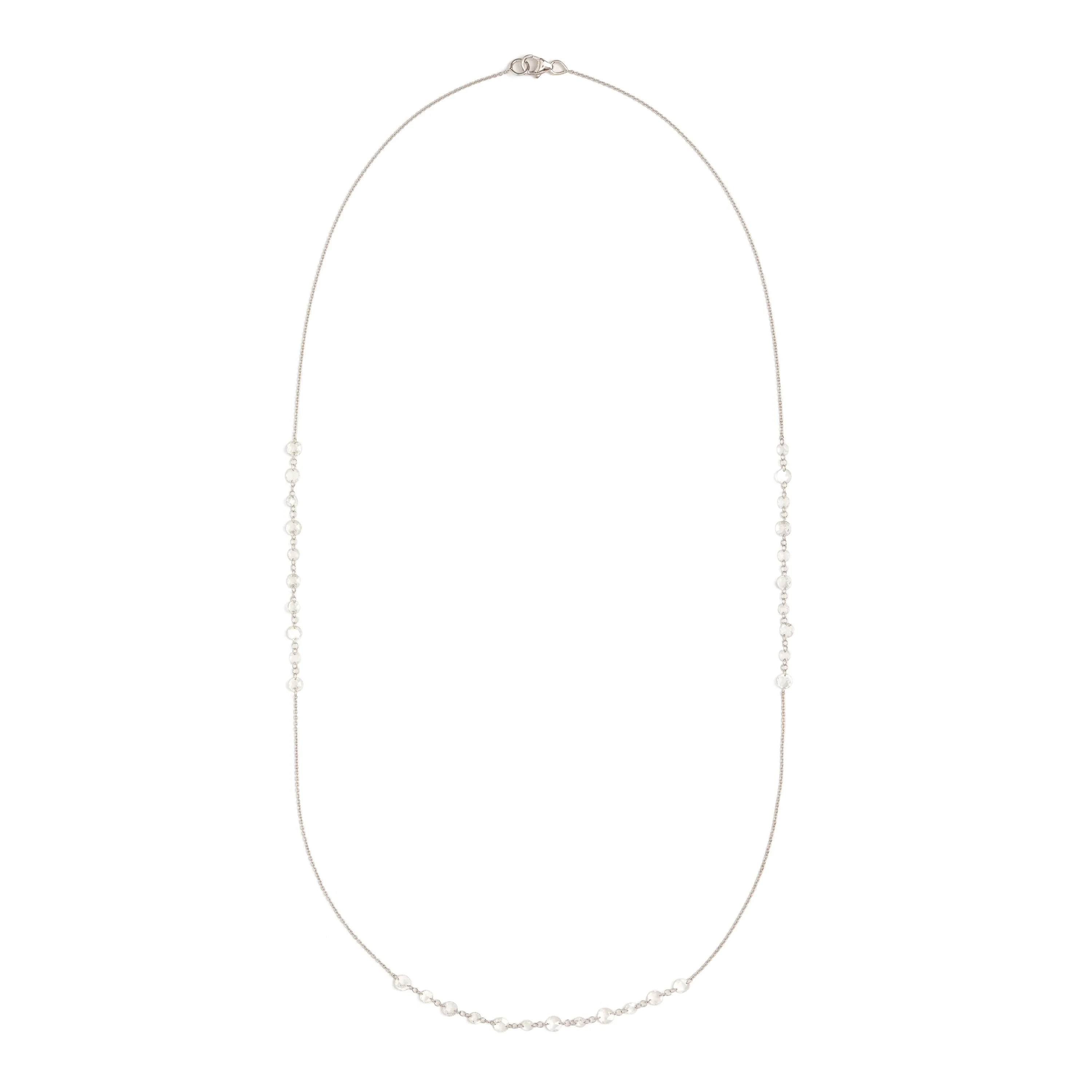 Lila Floating Rose Cut Necklace - Long Version