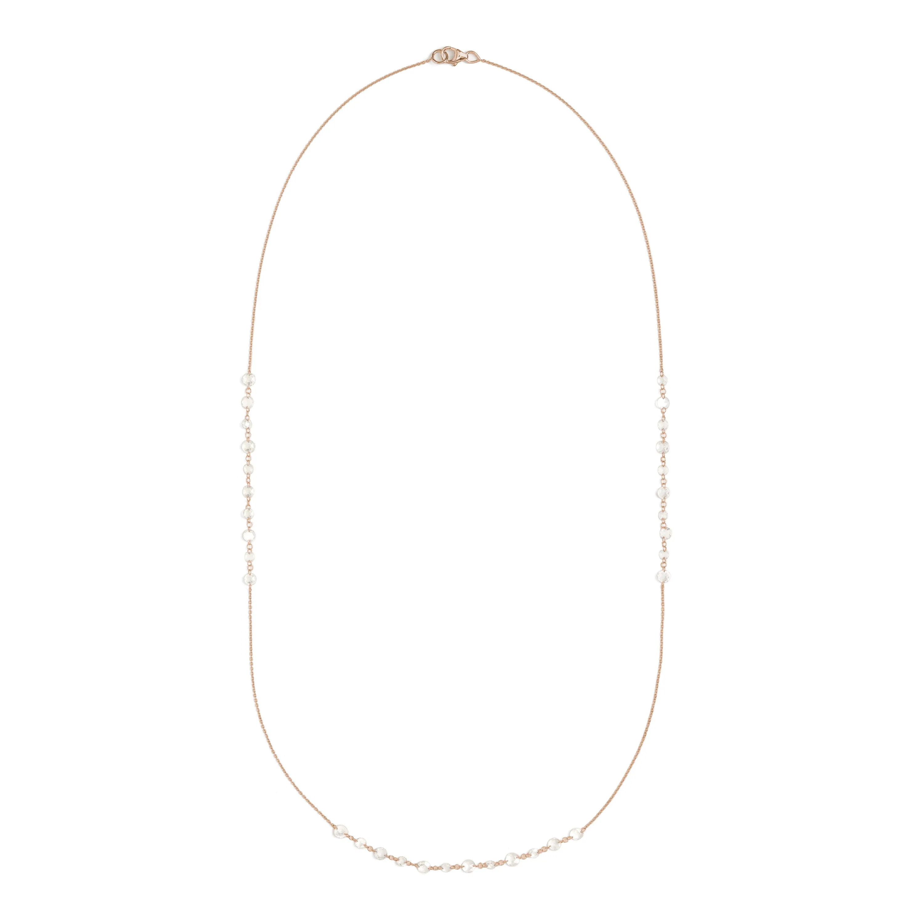 Lila Floating Rose Cut Necklace - Long Version