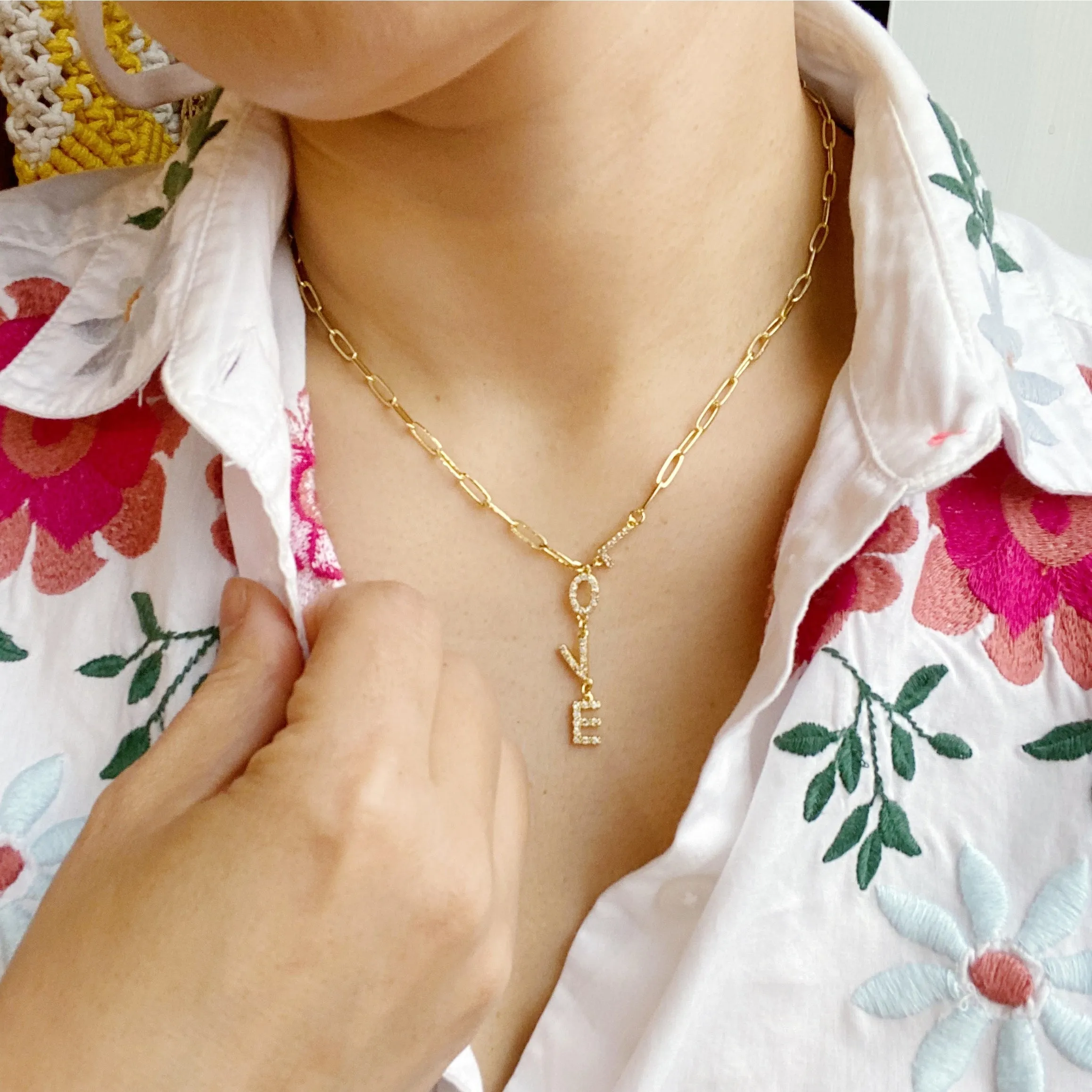 LOVE Dangle Necklace