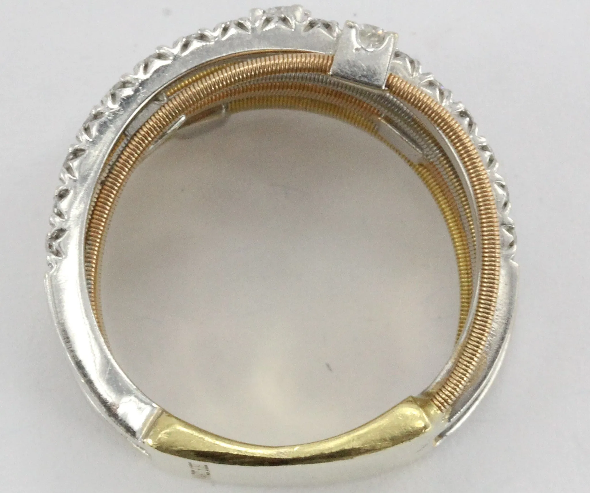 Marco Bicego Diamond Three Color Gold Seven Strand Ring
