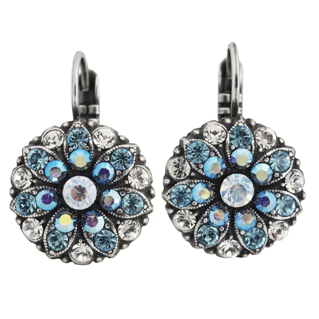 Mariana "Italian Ice" Silver Plated Guardian Angel Crystal Earrings, 1029 141