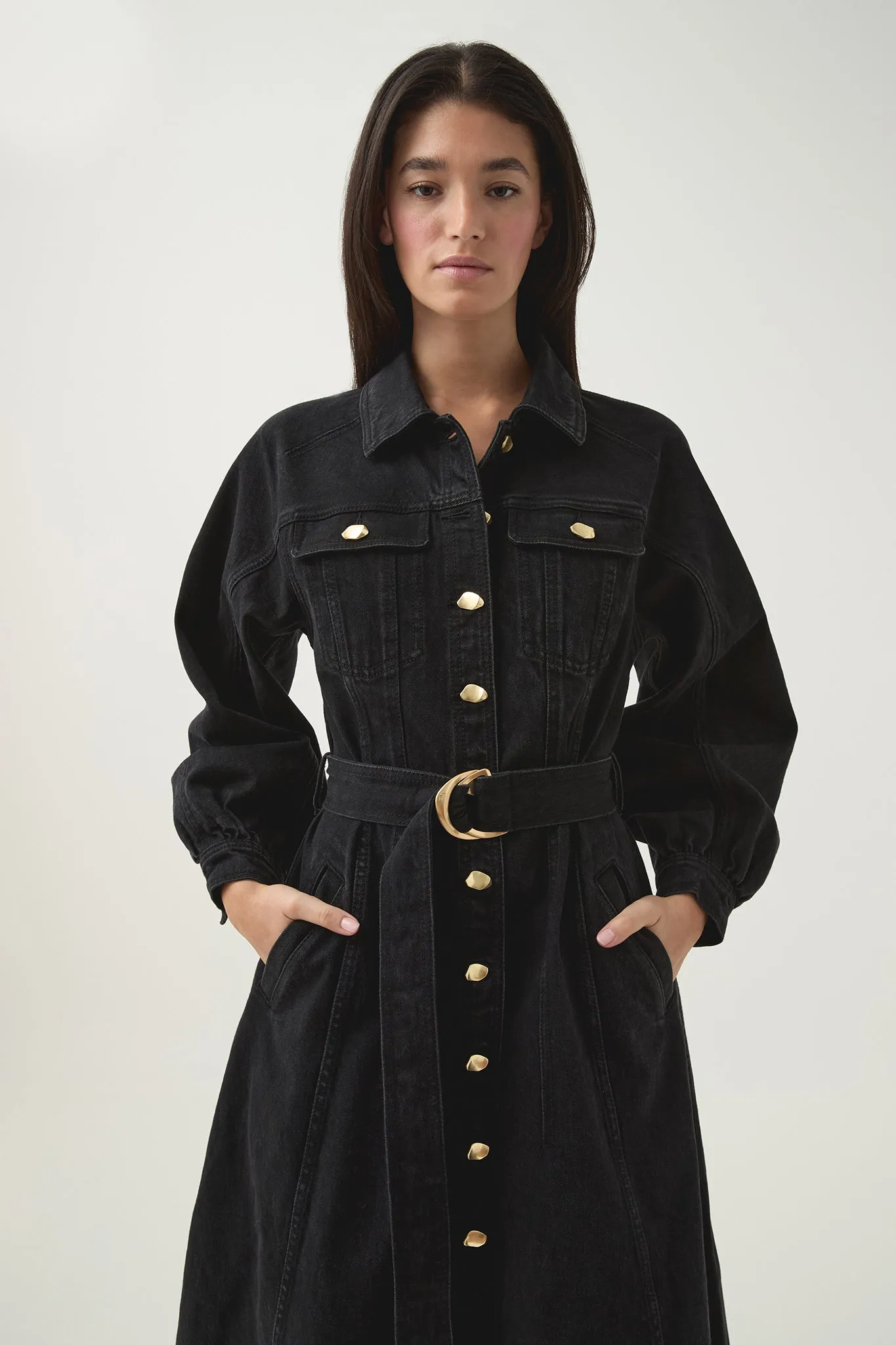 Maya Denim Midi Dress