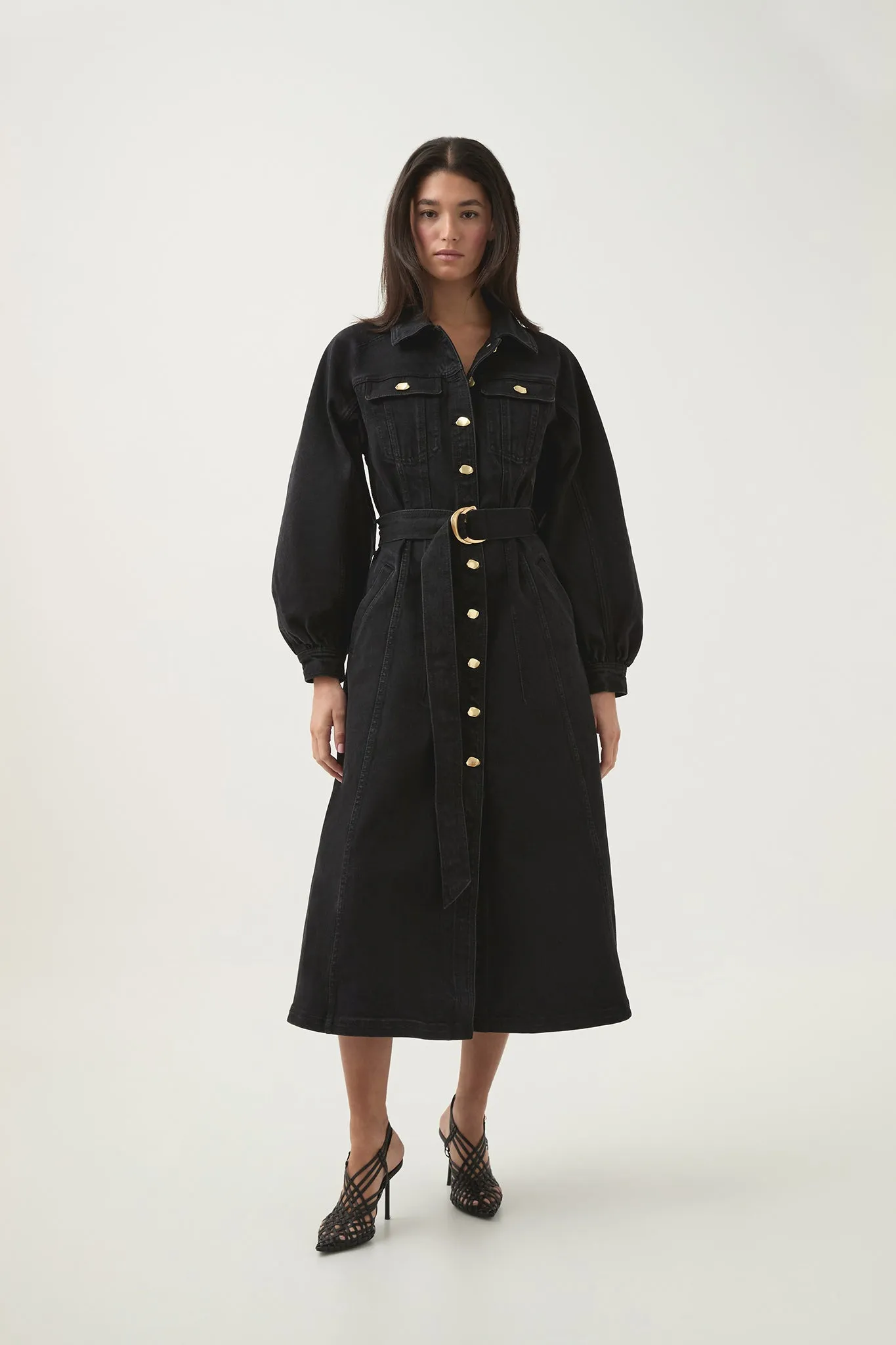 Maya Denim Midi Dress