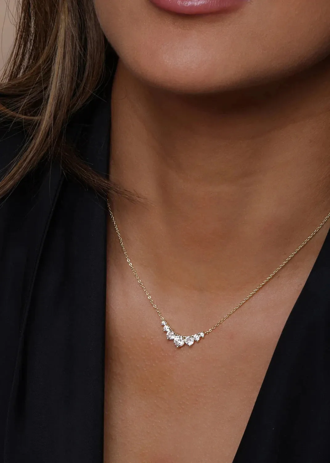 Melinda Maria Not Your Basic Multi Stone Pendant Necklace
