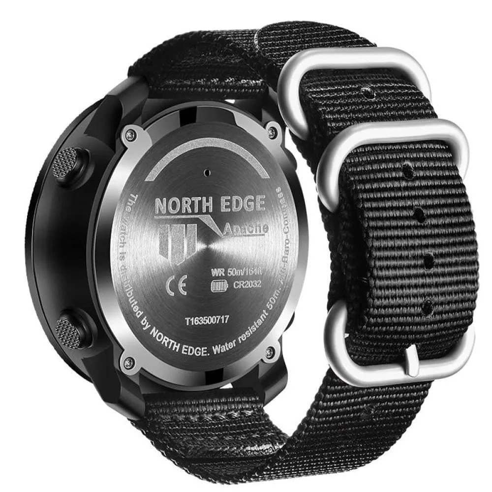Mens Military Altimeter & Barometer Compass 50m Waterproof Digital Sport Watch