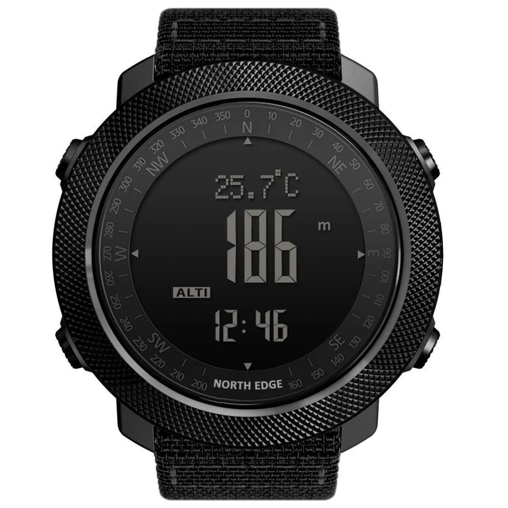 Mens Military Altimeter & Barometer Compass 50m Waterproof Digital Sport Watch