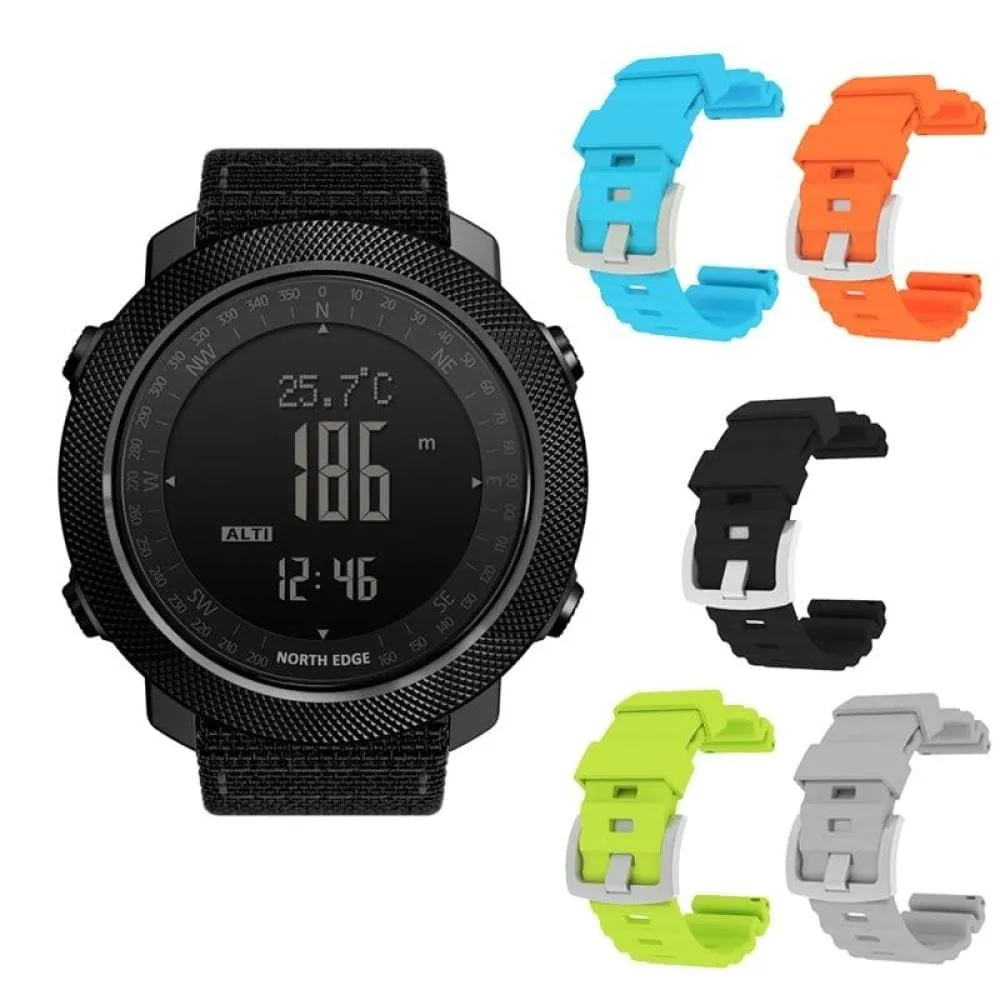 Mens Military Altimeter & Barometer Compass 50m Waterproof Digital Sport Watch