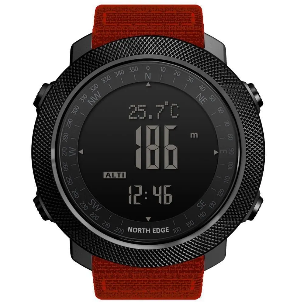 Mens Military Altimeter & Barometer Compass 50m Waterproof Digital Sport Watch
