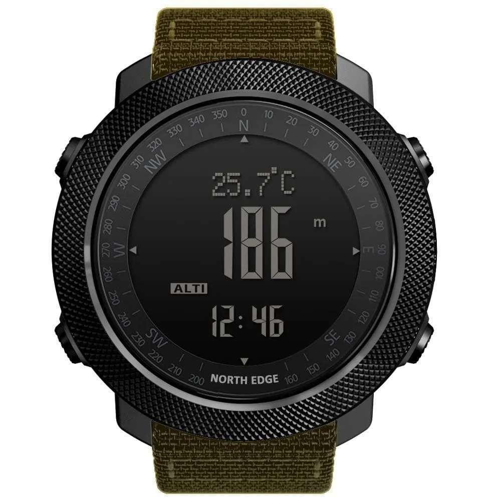 Mens Military Altimeter & Barometer Compass 50m Waterproof Digital Sport Watch