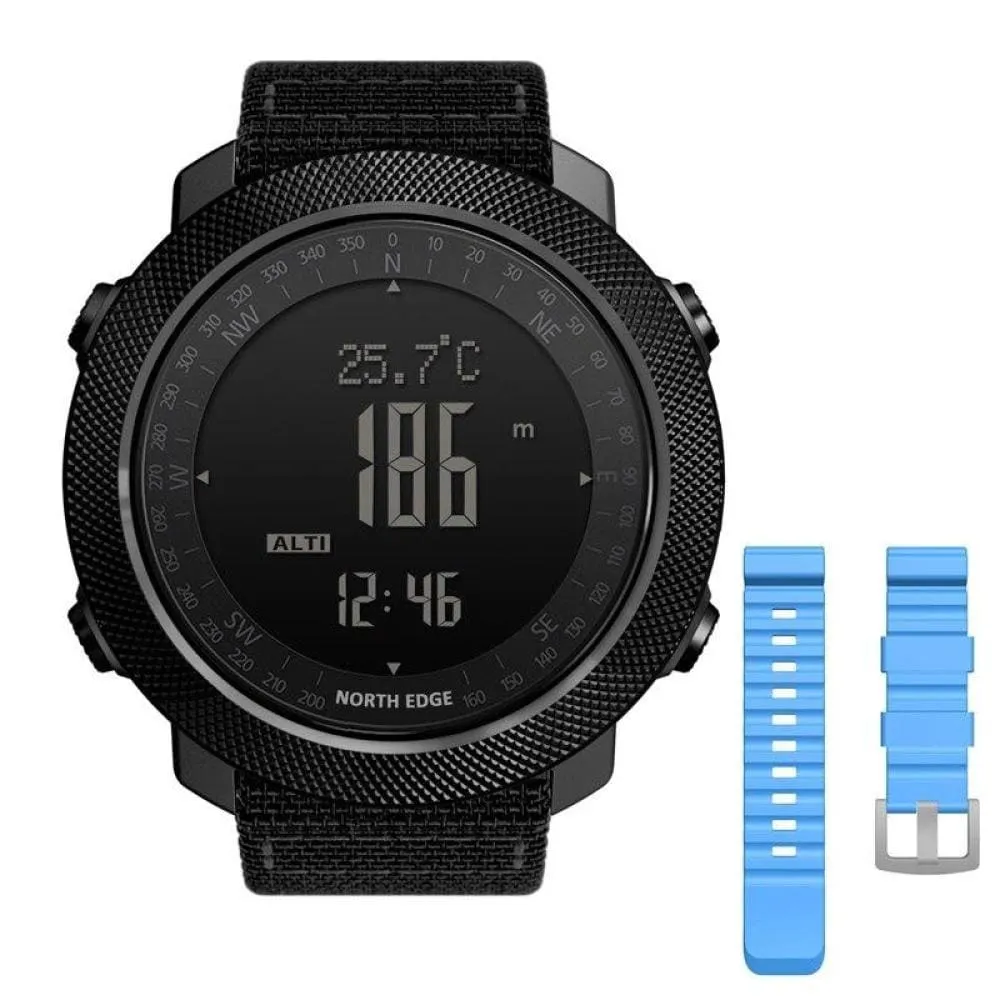 Mens Military Altimeter & Barometer Compass 50m Waterproof Digital Sport Watch