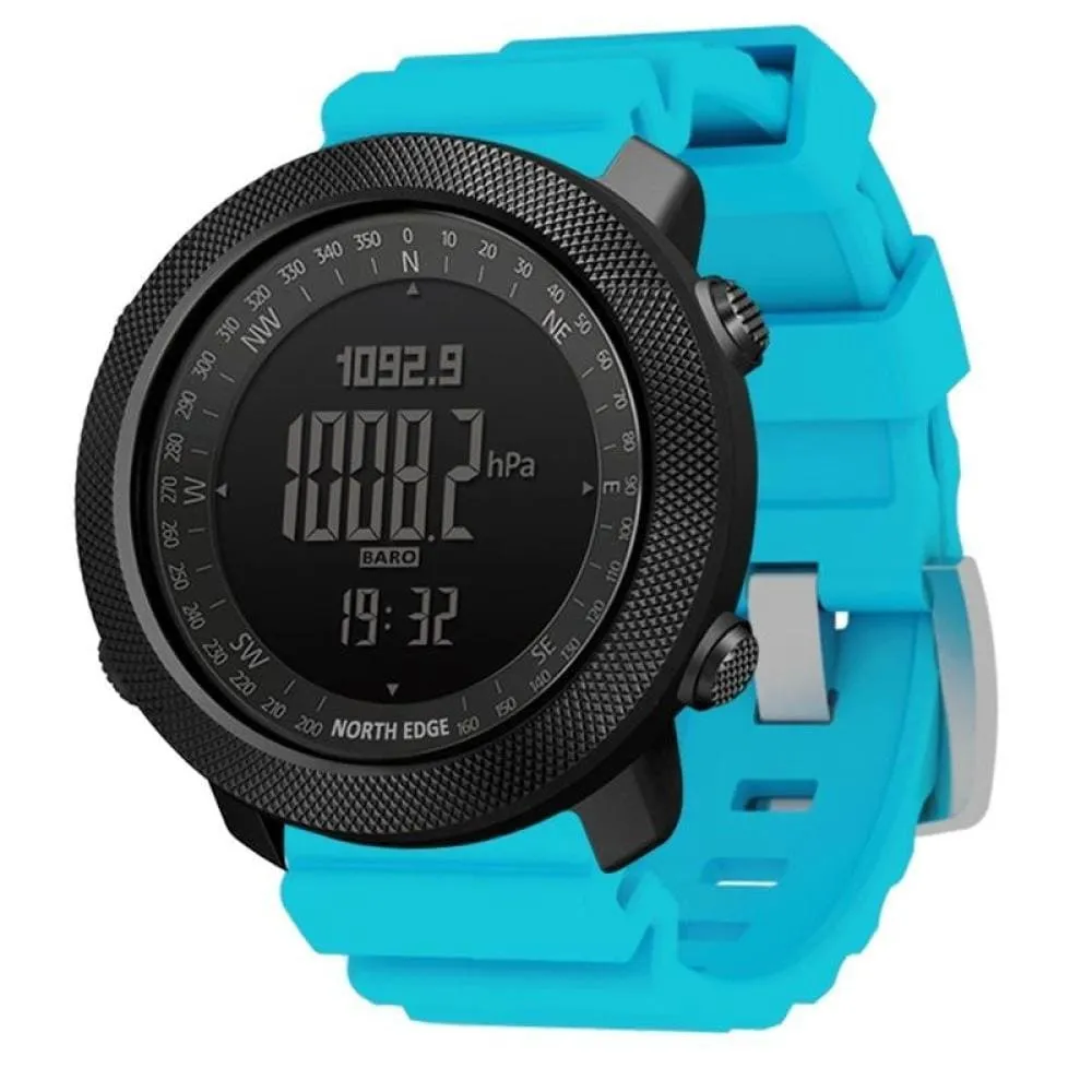 Mens Military Altimeter & Barometer Compass 50m Waterproof Digital Sport Watch