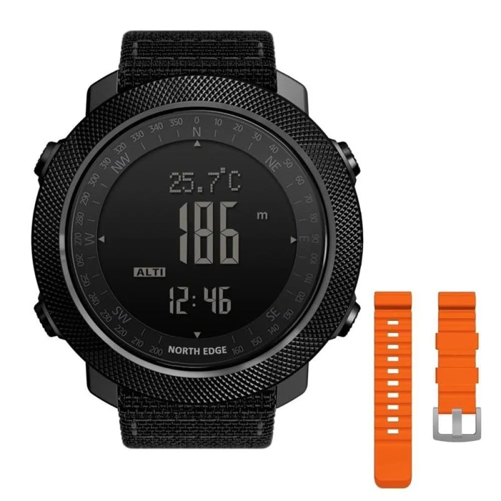 Mens Military Altimeter & Barometer Compass 50m Waterproof Digital Sport Watch