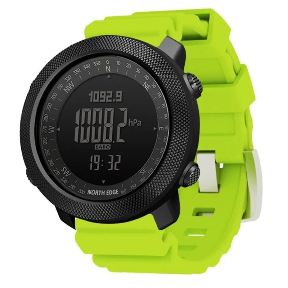 Mens Military Altimeter & Barometer Compass 50m Waterproof Digital Sport Watch