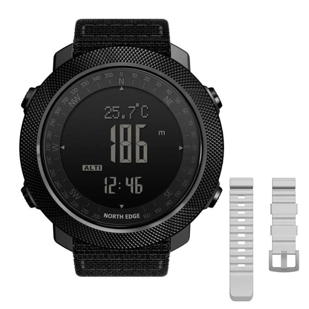 Mens Military Altimeter & Barometer Compass 50m Waterproof Digital Sport Watch