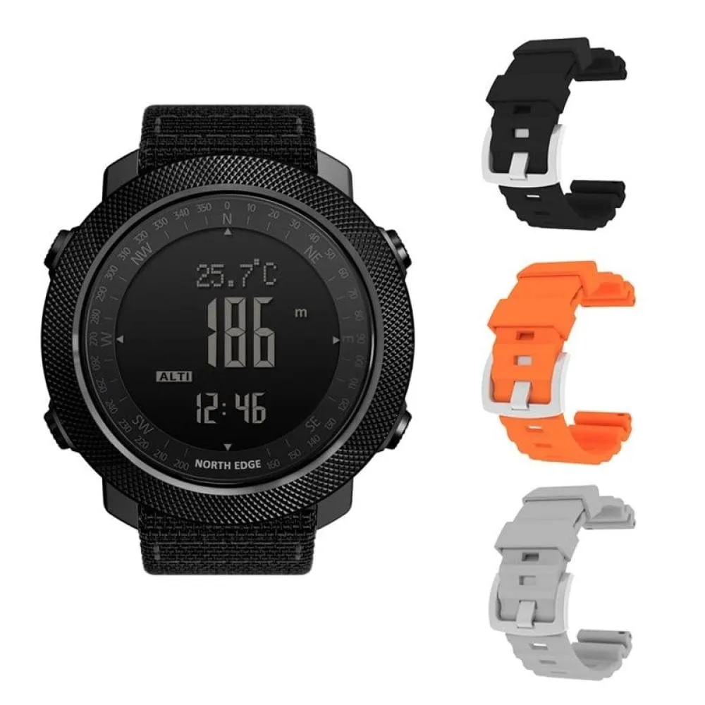 Mens Military Altimeter & Barometer Compass 50m Waterproof Digital Sport Watch