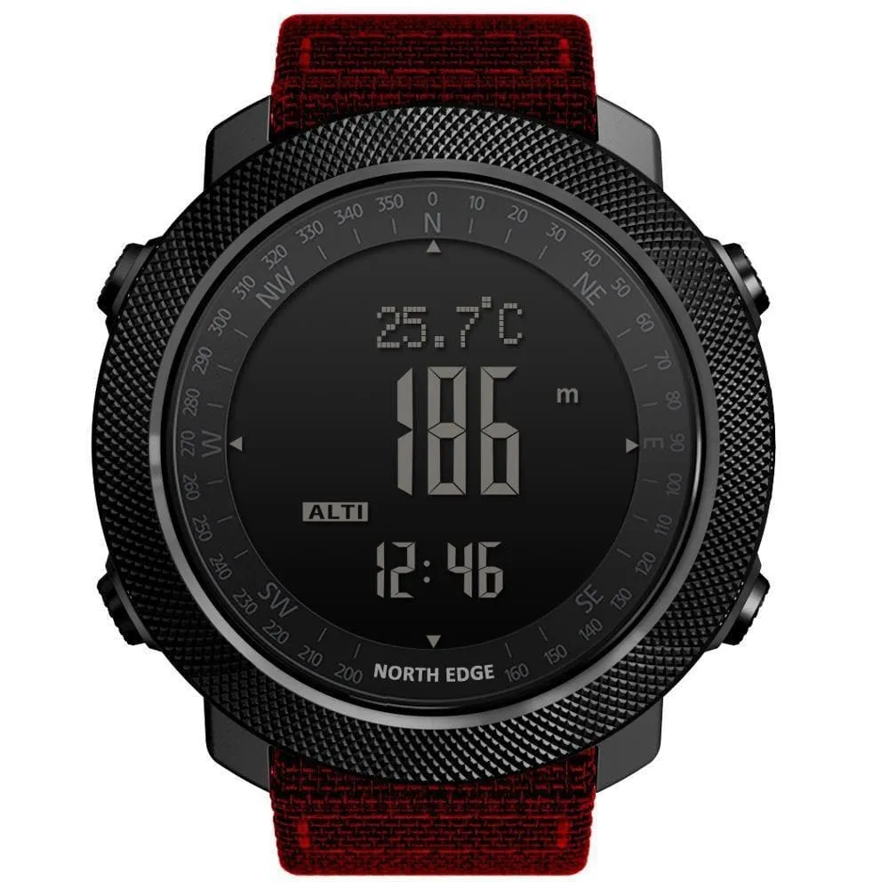 Mens Military Altimeter & Barometer Compass 50m Waterproof Digital Sport Watch