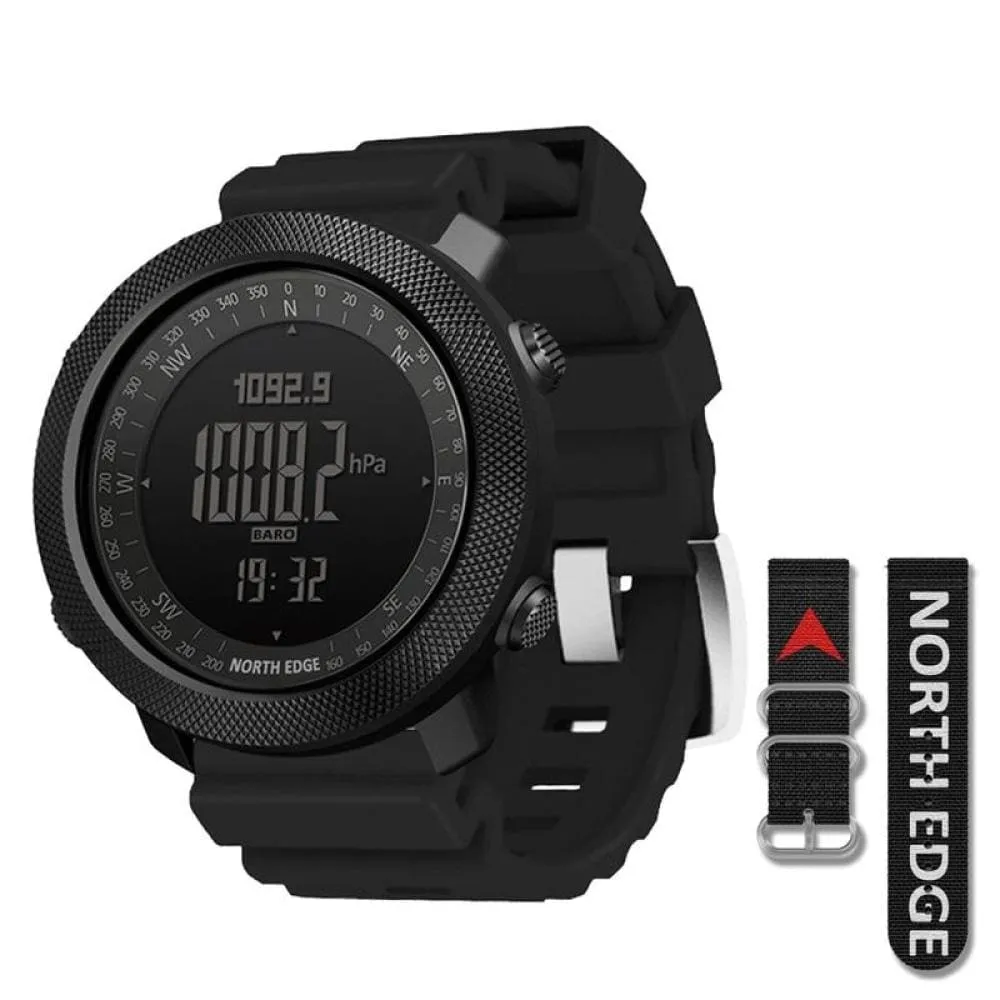 Mens Military Altimeter & Barometer Compass 50m Waterproof Digital Sport Watch