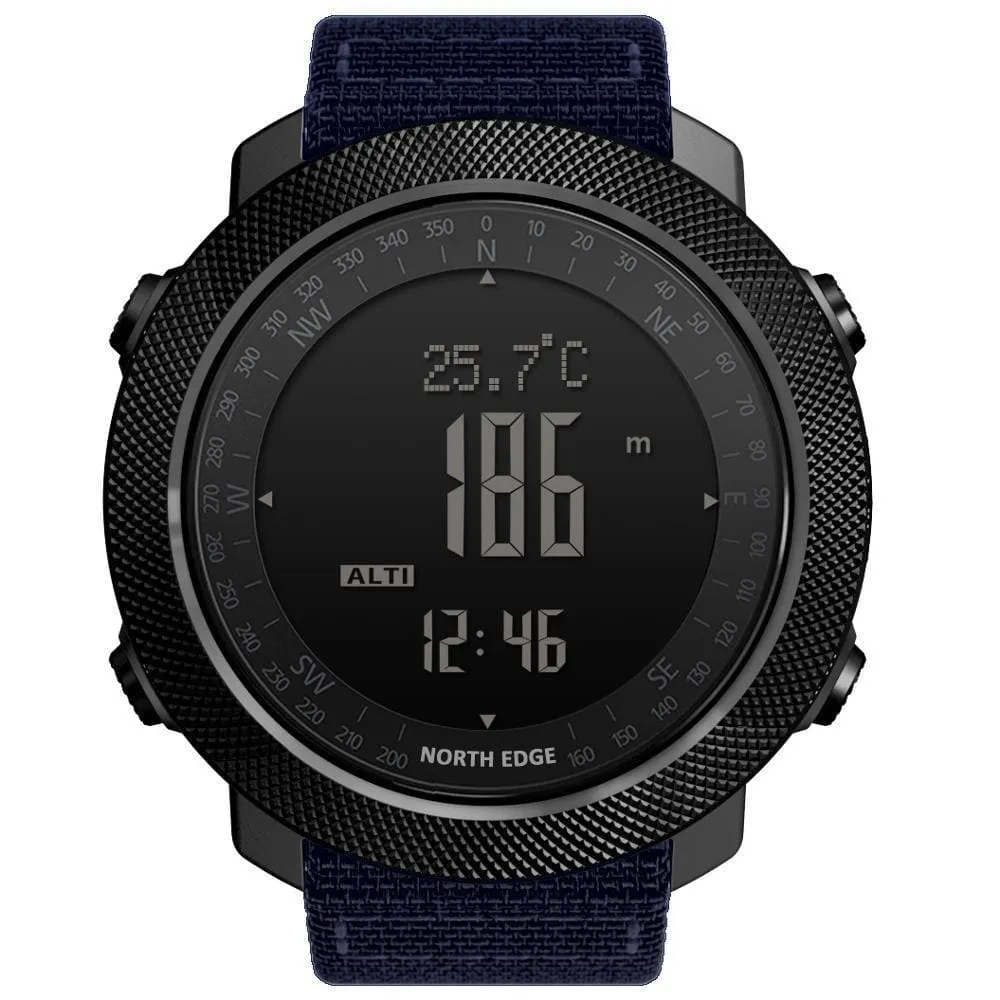 Mens Military Altimeter & Barometer Compass 50m Waterproof Digital Sport Watch