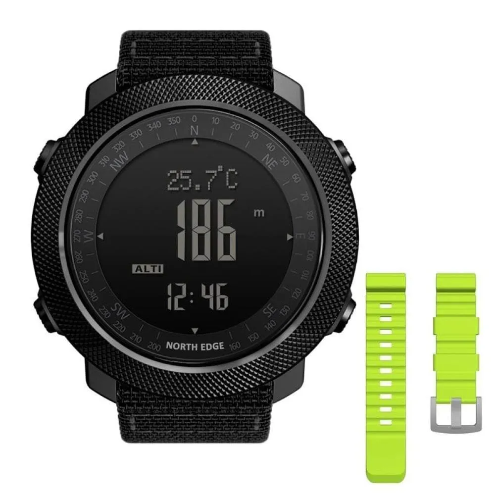 Mens Military Altimeter & Barometer Compass 50m Waterproof Digital Sport Watch