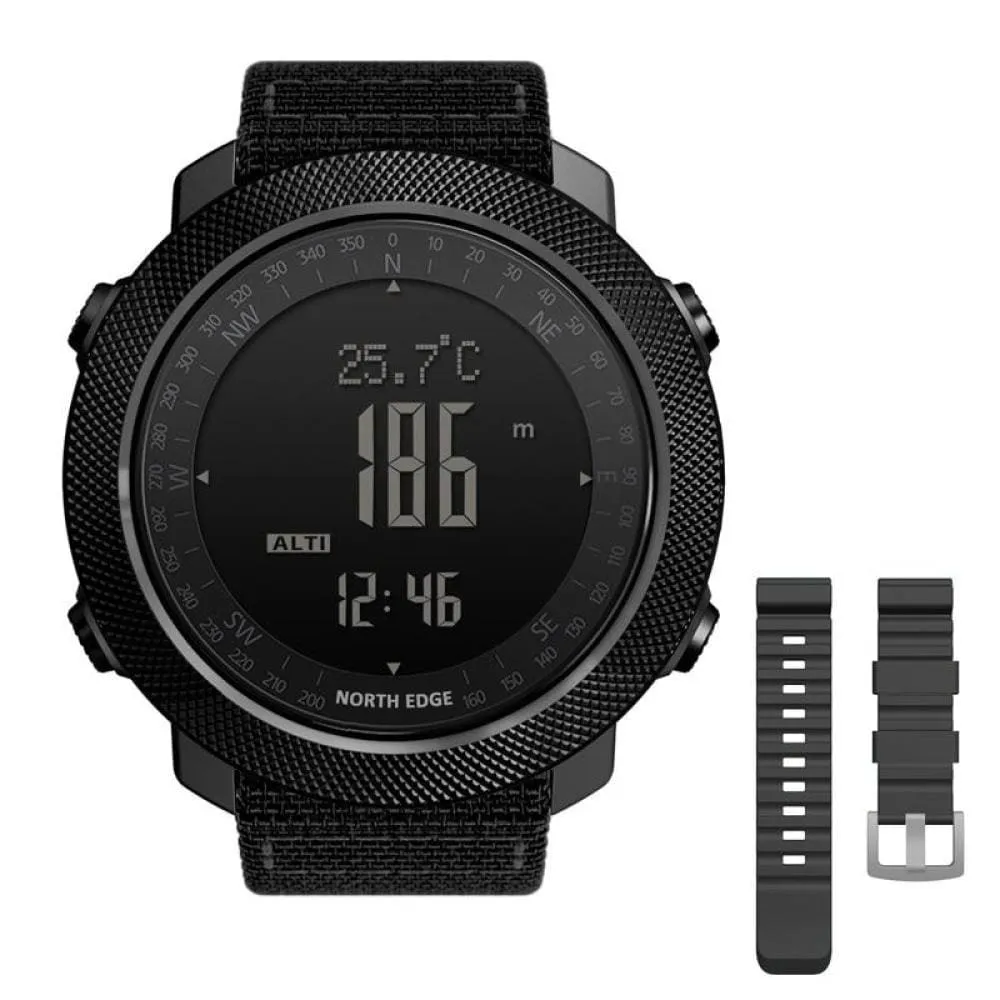 Mens Military Altimeter & Barometer Compass 50m Waterproof Digital Sport Watch