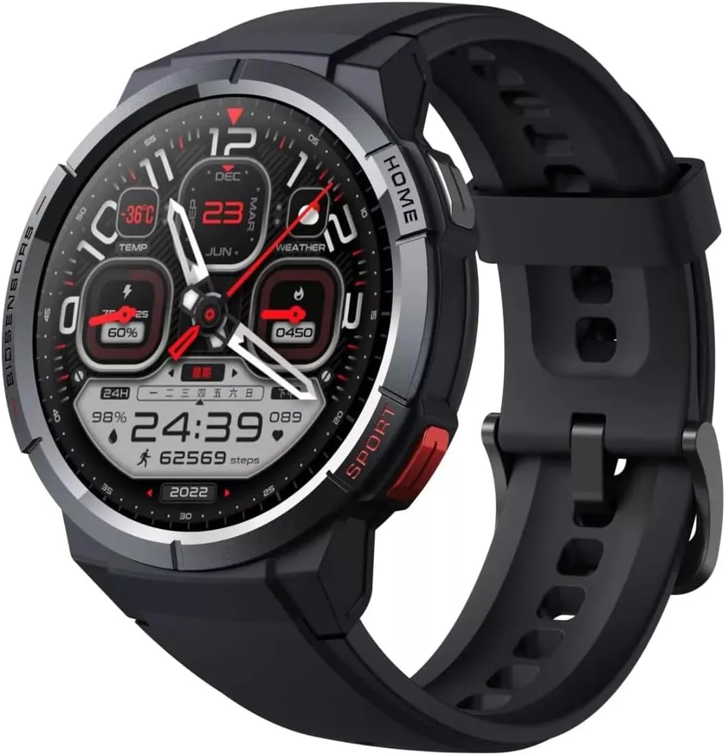 Mibro GS Smartwatch (XPAW008)-1.43'' Amoled HD Touch Screen, 5ATM Waterproof, Smartwatch Fitness Tracker, 70 Sports Modes Fitness