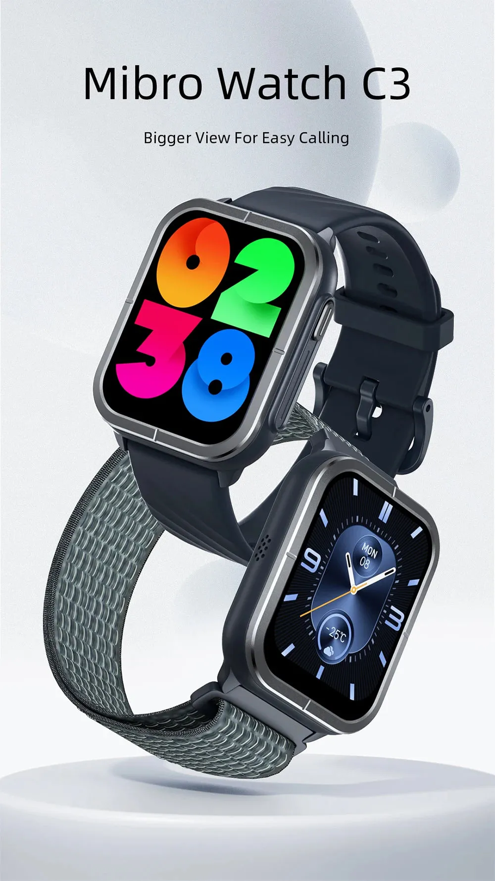 MIBRO Watch C3 1.80" HD Display Smart Watch