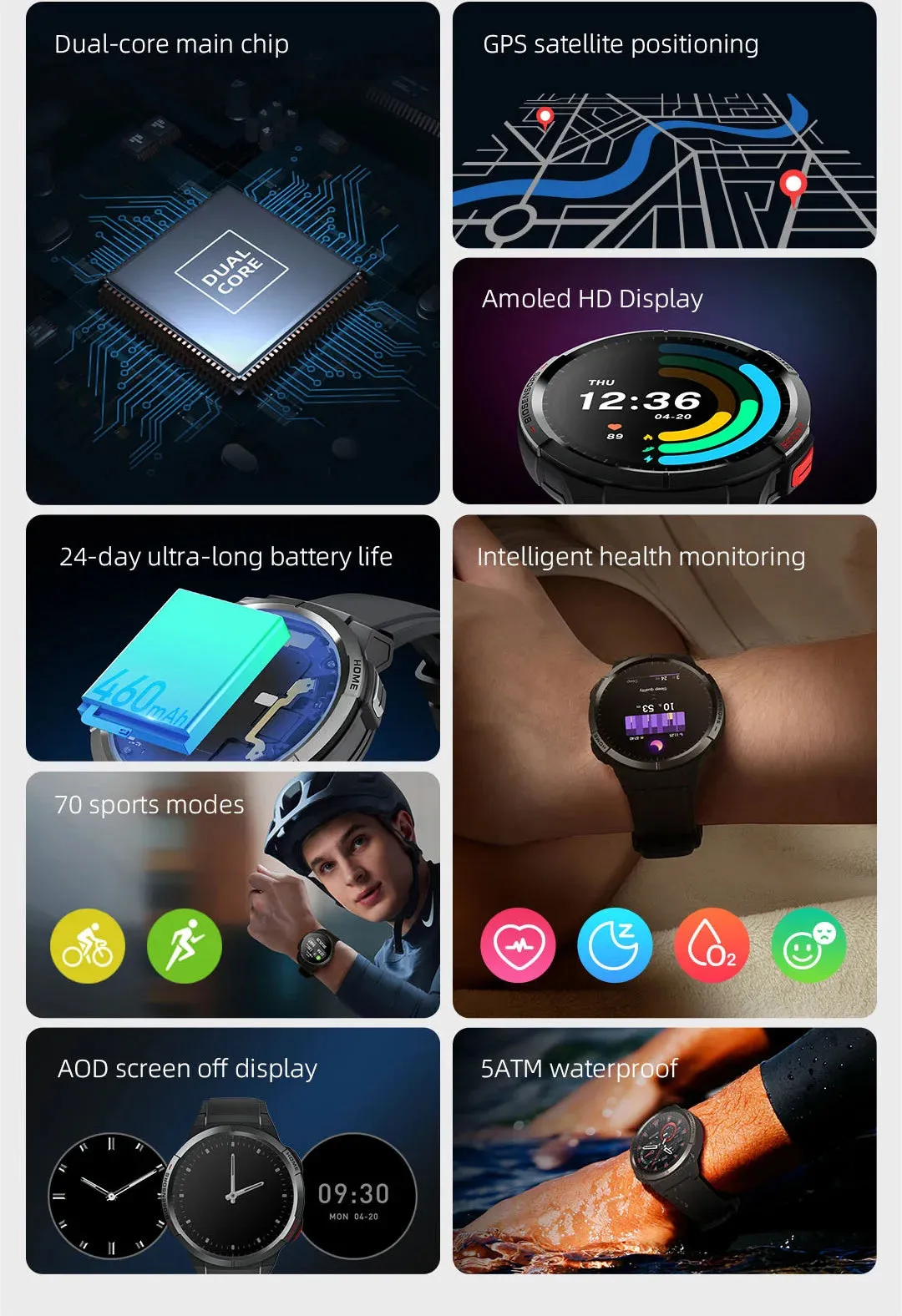 MIBRO Watch GS 1.43" AMOLED Sport Smart Watch