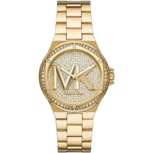 Michael Kors Lennox Gold Stainless Steel Gold Dial Quartz Watch for Ladies - MK7229