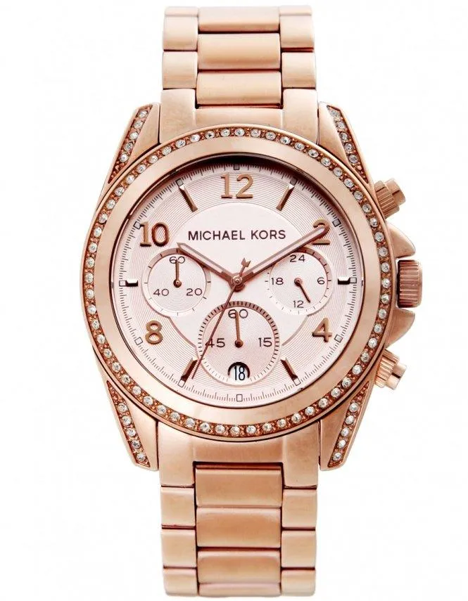 Michael Kors MK5263 Unisex Blair Rose Gold Tone Chronograph Watch